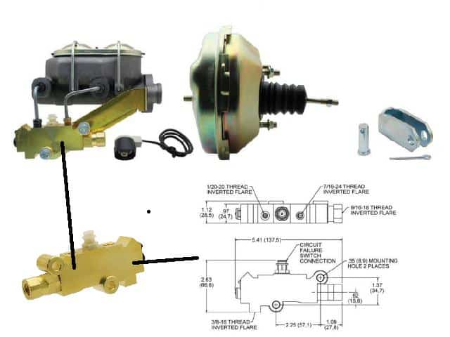 Brake Booster & Master Cyl, NEW 64-72 (9")